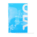 customized logo printing blue plastic self adhesive bags
